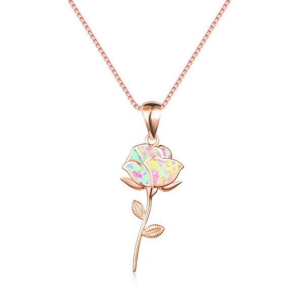 chains classic female white opal pendant necklace cute rose gold color chain trendy bridal flower wedding necklaces for women, Silver
chains classic female white opal pendant necklace cute rose gold color chain trendy bridal flower wedding necklaces for women, Silver