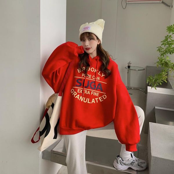 women's hoodies & sweatshirts xz2986 2021 printed plus velvet thick loose year big red hooded, Black
women's hoodies & sweatshirts xz2986 2021 printed plus velvet thick loose year big red hooded, Black