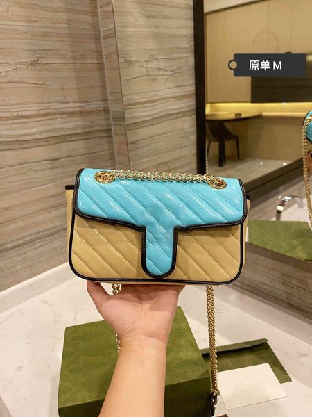 70% off gujia new marmont color matching postman bag, sheepskin embroidery room, surface line, bronze buckle, one shoulder chain bag 17h6
70% off gujia new marmont color matching postman bag, sheepskin embroidery room, surface line, bronze buckle, one shoulder chain bag 17h6