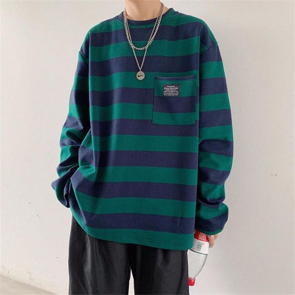 women's t-shirt 2021 loose striped t shirt fashion men oversized casual japan streetwear autumn long sleeve shirts males, White
women's t-shirt 2021 loose striped t shirt fashion men oversized casual japan streetwear autumn long sleeve shirts males, White