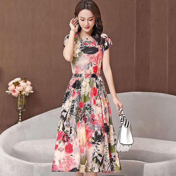 national leisure casual dresses cotton silk wind flower short sleeve dress women summer medium length slim style beach skirt, Black;gray
national leisure casual dresses cotton silk wind flower short sleeve dress women summer medium length slim style beach skirt, Black;gray