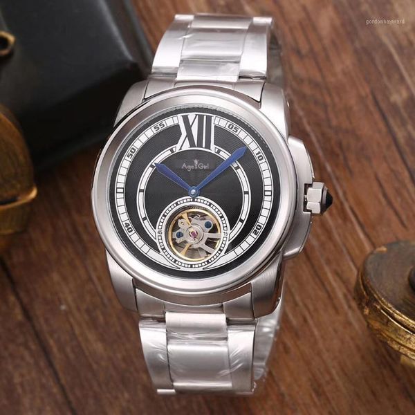 wristwatches classic automatic mechanical men watch silver rose gold sapphire black tourbillion transparent glass back sport watches, Slivery;brown
wristwatches classic automatic mechanical men watch silver rose gold sapphire black tourbillion transparent glass back sport watches, Slivery;brown