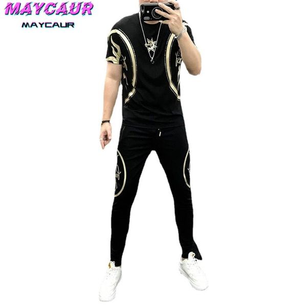 men's tracksuits summer fashion korean set ice silk printing sports and leisure t-shirt trousers two-piece jogger suit clothes for men, Gray
men's tracksuits summer fashion korean set ice silk printing sports and leisure t-shirt trousers two-piece jogger suit clothes for men, Gray