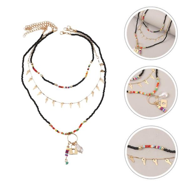 pendant necklaces 3pcs decorative necklace fashion summer beach multiple-layer choker, Silver
pendant necklaces 3pcs decorative necklace fashion summer beach multiple-layer choker, Silver