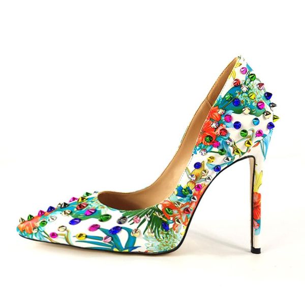 dress shoes pointed high heels graffiti pumps patent leather rivet sandals ladies studs drawstring women, Black
dress shoes pointed high heels graffiti pumps patent leather rivet sandals ladies studs drawstring women, Black
