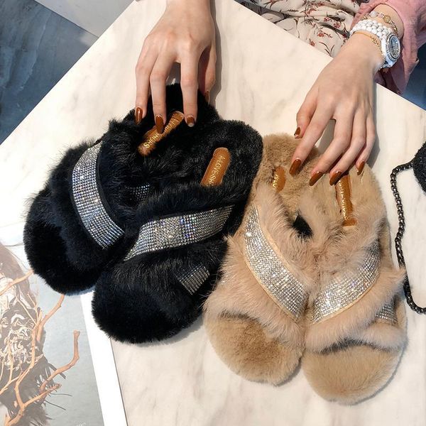 fur slippers women shoes 2021 brand strap sandals low heel slides casual flats winter designer plush dress woman mules1, Black
fur slippers women shoes 2021 brand strap sandals low heel slides casual flats winter designer plush dress woman mules1, Black