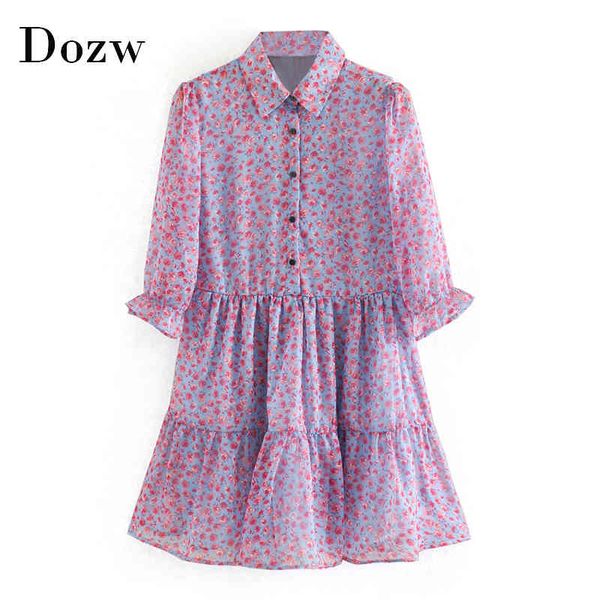 women elegant chiffon mini dresses ruffle long sleeve floral print casual dress turn down collar chic ladies shirt dress 210414, Black;gray
women elegant chiffon mini dresses ruffle long sleeve floral print casual dress turn down collar chic ladies shirt dress 210414, Black;gray