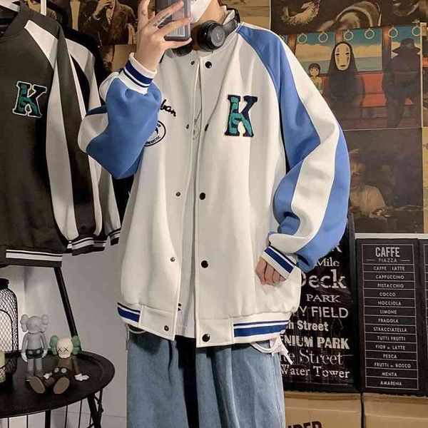 jacket jacket men's korean version 2021 spring and autumn new fashion casual loose baseball collar, Black
jacket jacket men's korean version 2021 spring and autumn new fashion casual loose baseball collar, Black