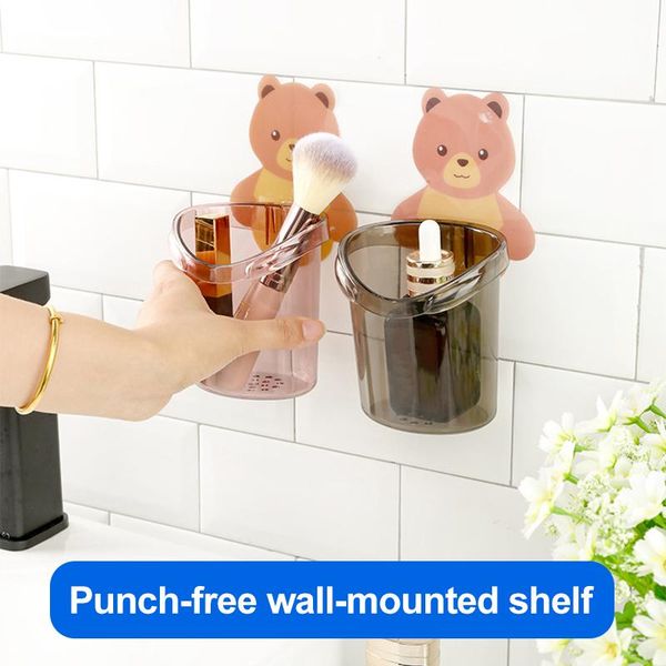 storage bottles & jars cute cartoon bear wall mount toothbrush holder cup punch rack bathroom supplies home accessories
storage bottles & jars cute cartoon bear wall mount toothbrush holder cup punch rack bathroom supplies home accessories