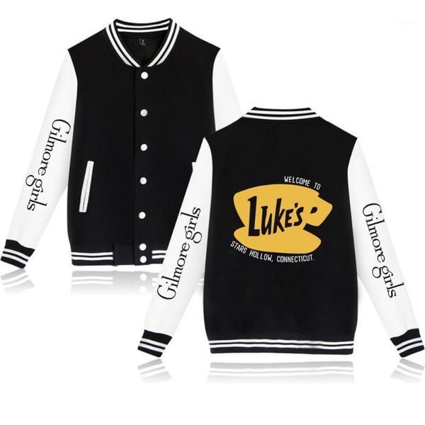 gilmore girls fashion prints baseball jackets women men long sleeve jacket casual streetwear clothes men's, Black;brown
gilmore girls fashion prints baseball jackets women men long sleeve jacket casual streetwear clothes men's, Black;brown