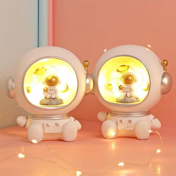 creative cute spacemen night light resin piggy bank bedroom table ornaments desk decoration return gifts for kids party favor
creative cute spacemen night light resin piggy bank bedroom table ornaments desk decoration return gifts for kids party favor