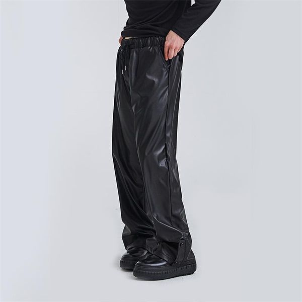 men's pants loose leather pu waterproof work clothes motorcycle riding large casual, Black
men's pants loose leather pu waterproof work clothes motorcycle riding large casual, Black