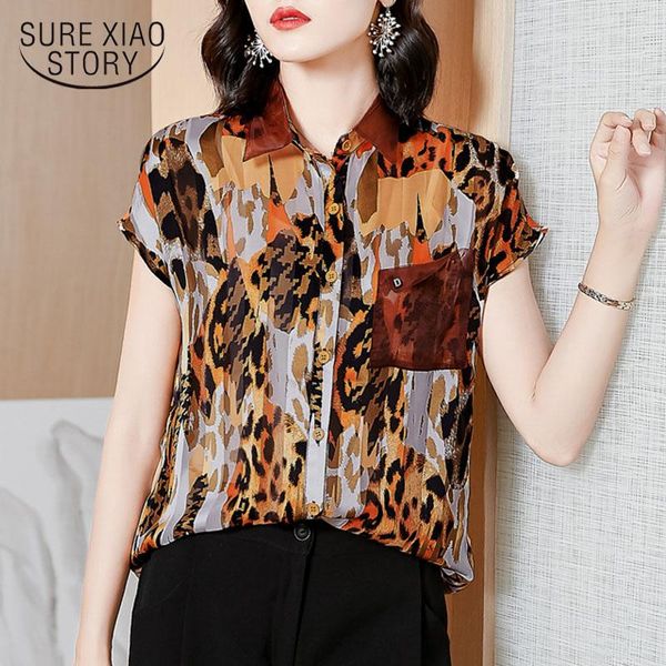 women's blouses & shirts short sleeve leopard print woman's 2021 fashion women printed loose female chiffon blouse 9573, White
women's blouses & shirts short sleeve leopard print woman's 2021 fashion women printed loose female chiffon blouse 9573, White