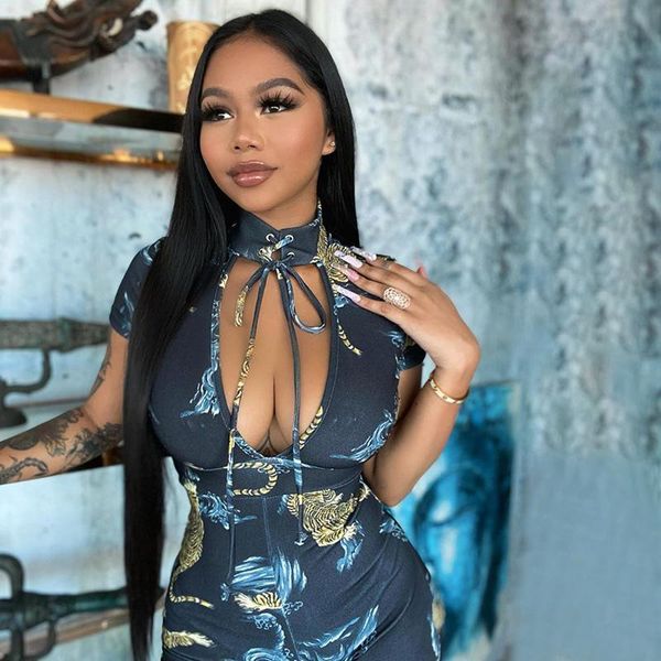 women's jumpsuits & rompers summer 2021 jumpsuit women clothes bodysuit fashion printing romper cutout straps round neck biker shorts c, Black;white
women's jumpsuits & rompers summer 2021 jumpsuit women clothes bodysuit fashion printing romper cutout straps round neck biker shorts c, Black;white