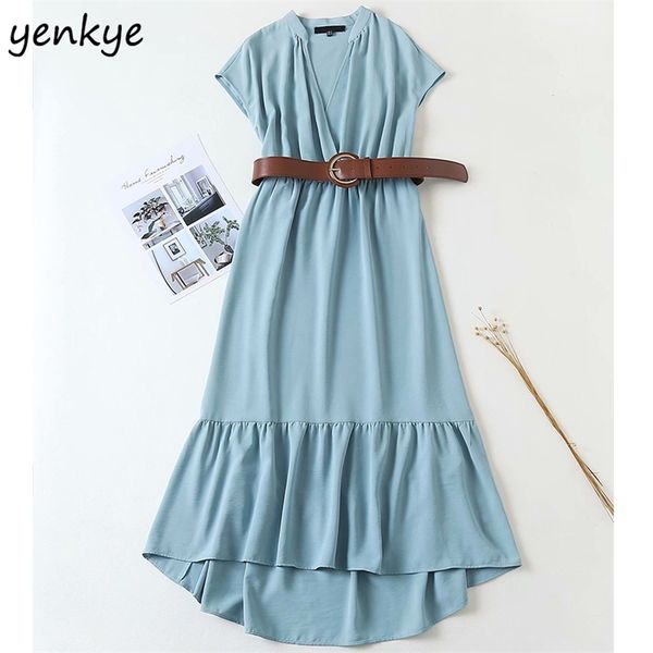 summer women with belt midi dress female vintage solid short sleeve deep v neck a-line casual dresses plus size 210514, Black;gray
summer women with belt midi dress female vintage solid short sleeve deep v neck a-line casual dresses plus size 210514, Black;gray