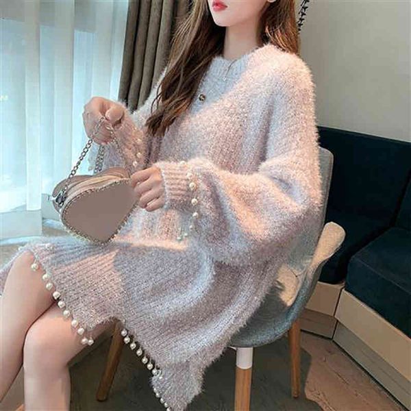 women's sweaters simple lazy wind autumn and winter korean version of joker loose wear medium long fashion ak08, White;black
women's sweaters simple lazy wind autumn and winter korean version of joker loose wear medium long fashion ak08, White;black