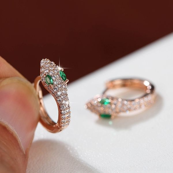 crzj fashionable and popular female personality zircon copper plated 18k gold snake korean stud french and earrings earrings, Golden;silver
crzj fashionable and popular female personality zircon copper plated 18k gold snake korean stud french and earrings earrings, Golden;silver