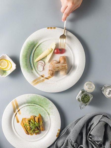 dishes & plates japanese retro steak dinner restaurant household hand-painted decorative features round tableware breakfast plate
dishes & plates japanese retro steak dinner restaurant household hand-painted decorative features round tableware breakfast plate