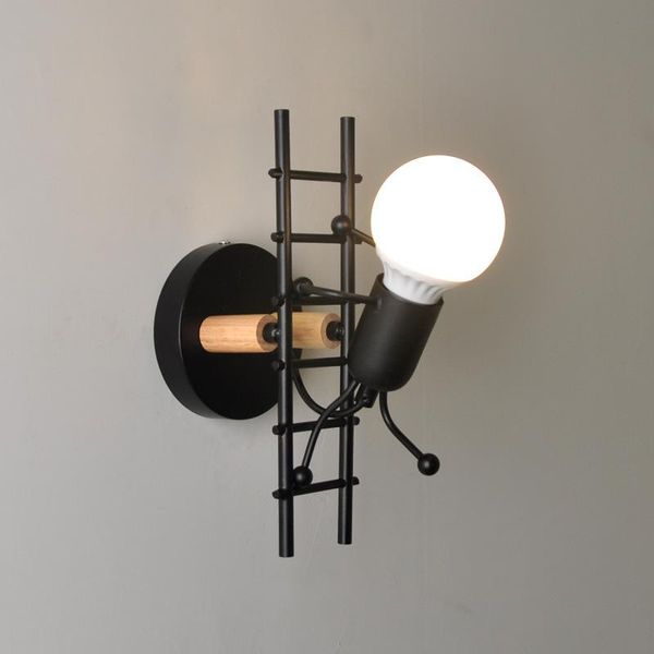 nordic little man iron wall lamp modern led lights for home industrial decor bedroom bedside lamps bathroom mirror
nordic little man iron wall lamp modern led lights for home industrial decor bedroom bedside lamps bathroom mirror