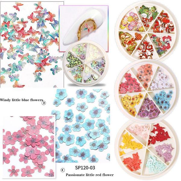 nail art decorations 6 grid box mix and match multi-color butterfly christmas wood pulp sticker ins design creative patch, Silver;gold
nail art decorations 6 grid box mix and match multi-color butterfly christmas wood pulp sticker ins design creative patch, Silver;gold