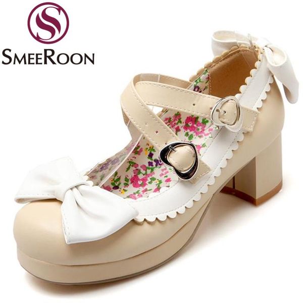 dress shoes smeeroon single round toe girlish buckles quadratic women's fashion sweet bowtie maid flower woman pumps, Black
dress shoes smeeroon single round toe girlish buckles quadratic women's fashion sweet bowtie maid flower woman pumps, Black