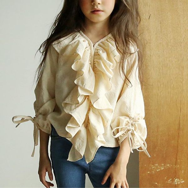 shirts ruffles long-sleeve cotton girls sweet spring autumn summer teenage outfit, White;black
shirts ruffles long-sleeve cotton girls sweet spring autumn summer teenage outfit, White;black