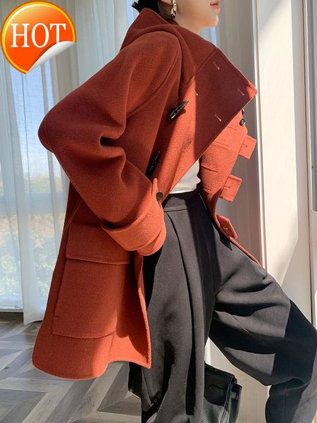 women's tracksuits double-sided cashmere croissant coat mid-length loose profile high-end woolen for autumn and winter 2021, Gray
women's tracksuits double-sided cashmere croissant coat mid-length loose profile high-end woolen for autumn and winter 2021, Gray