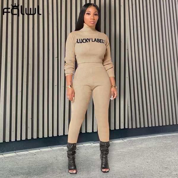 ribbed lucky label 2 womens pants two piece set outfits tracksuits long sleeve leggings matching sets, White
ribbed lucky label 2 womens pants two piece set outfits tracksuits long sleeve leggings matching sets, White