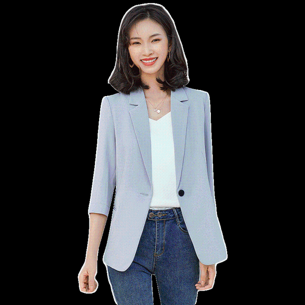 women's suits & blazers fashion casual ladies blazer women jackets half sleeve slim blue grey female clothes ol styles, White;black
women's suits & blazers fashion casual ladies blazer women jackets half sleeve slim blue grey female clothes ol styles, White;black