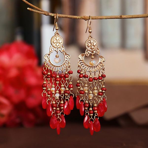 hoop & huggie fashion bohemian long-style earrings women's holiday style multi-layer fan-shaped bead jewelry, Golden;silver
hoop & huggie fashion bohemian long-style earrings women's holiday style multi-layer fan-shaped bead jewelry, Golden;silver