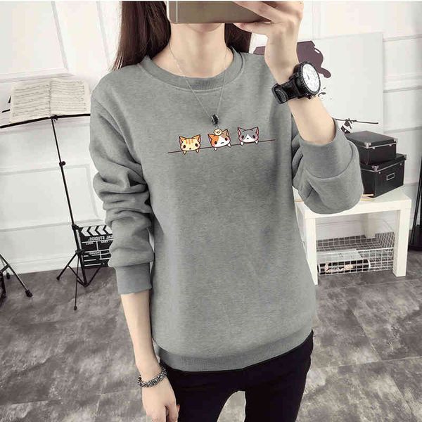 women's hoodies & sweatshirts kawaii harajuku women cat sweatshirt female winter warm fleece korean wholesale long sleeve jumpers cj3r, Black
women's hoodies & sweatshirts kawaii harajuku women cat sweatshirt female winter warm fleece korean wholesale long sleeve jumpers cj3r, Black