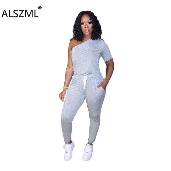 women's jumpsuits & rompers 2021 women fashion simple pure color skew neck lace-up special design romper casual lady overalls, Black;white
women's jumpsuits & rompers 2021 women fashion simple pure color skew neck lace-up special design romper casual lady overalls, Black;white