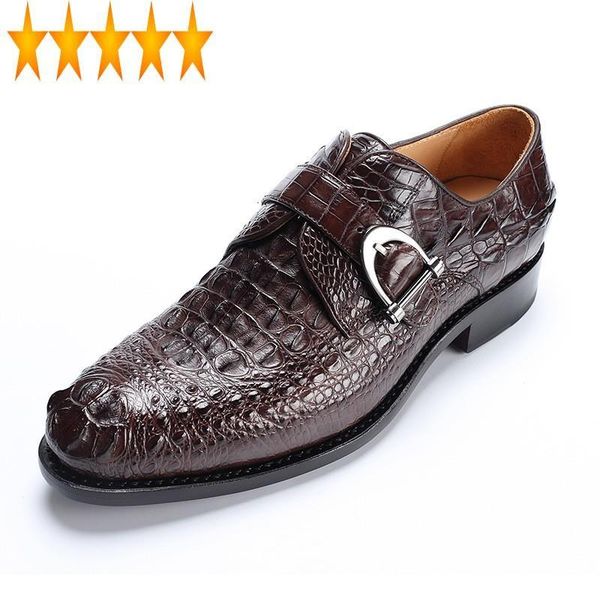 dress shoes crocodile brand business formal 100% leather men classic pointed toe brown office party wedding man footwear, Black
dress shoes crocodile brand business formal 100% leather men classic pointed toe brown office party wedding man footwear, Black