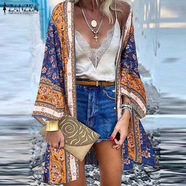 women's blouses & shirts women floral printed beach kimono autumn bohemian open front cardigans casual loose cover up long sleeve blous, White
women's blouses & shirts women floral printed beach kimono autumn bohemian open front cardigans casual loose cover up long sleeve blous, White