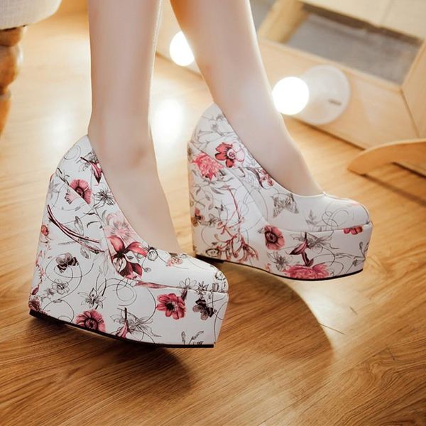 dress shoes agodor wedges for women platform high heels pumps floral print slip on round toe party woman plus size, Black
dress shoes agodor wedges for women platform high heels pumps floral print slip on round toe party woman plus size, Black