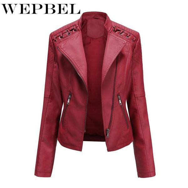 women's leather & faux wepbel casual long sleeve zipper turn-down collar jacket spring autumn solid color slim-fit biker, Black
women's leather & faux wepbel casual long sleeve zipper turn-down collar jacket spring autumn solid color slim-fit biker, Black