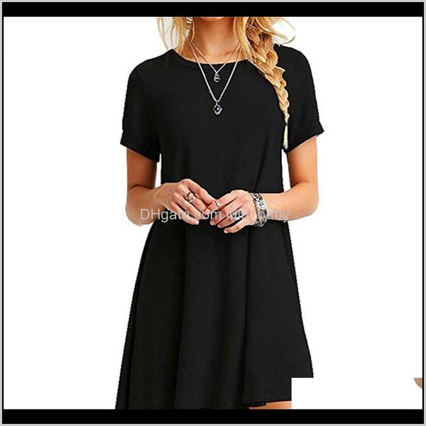 dresses womens clothing apparel drop delivery 2021 fashion women black blue summer short sleeve o-neck casual loose dress female, Black;gray
dresses womens clothing apparel drop delivery 2021 fashion women black blue summer short sleeve o-neck casual loose dress female, Black;gray