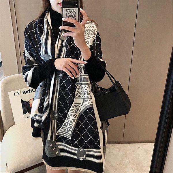 tippet muffler scarf 2021 autumn and winter tower double-sided imitation cashmere printed scarf women's thickened warm bib shawl, Blue;gray
tippet muffler scarf 2021 autumn and winter tower double-sided imitation cashmere printed scarf women's thickened warm bib shawl, Blue;gray