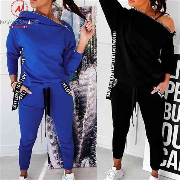 2 piece outfit zipper womenpant pockets decor irregular collar long sleeve solid drawstring waist slim casual loose trousers, White
2 piece outfit zipper womenpant pockets decor irregular collar long sleeve solid drawstring waist slim casual loose trousers, White