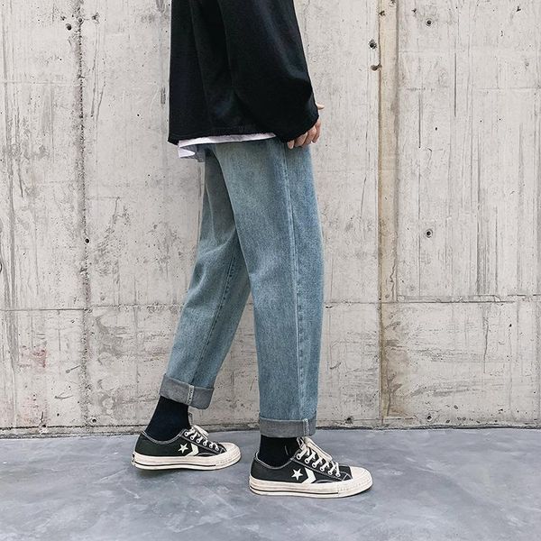 men's pants fashion personality denim loose casual straight large size wild retro1 1rug, Black
men's pants fashion personality denim loose casual straight large size wild retro1 1rug, Black