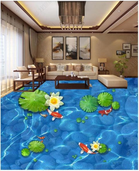 wallpapers custom self-adhesive waterproof flooring wallpaper wall stickers beautiful pebble lotus leaf fish 3d floor painting papers
wallpapers custom self-adhesive waterproof flooring wallpaper wall stickers beautiful pebble lotus leaf fish 3d floor painting papers
