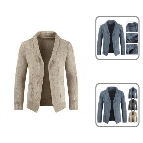 men's sweaters gentle great long sleeve winter jacket all match sweater coat solid color for dating, White;black
men's sweaters gentle great long sleeve winter jacket all match sweater coat solid color for dating, White;black
