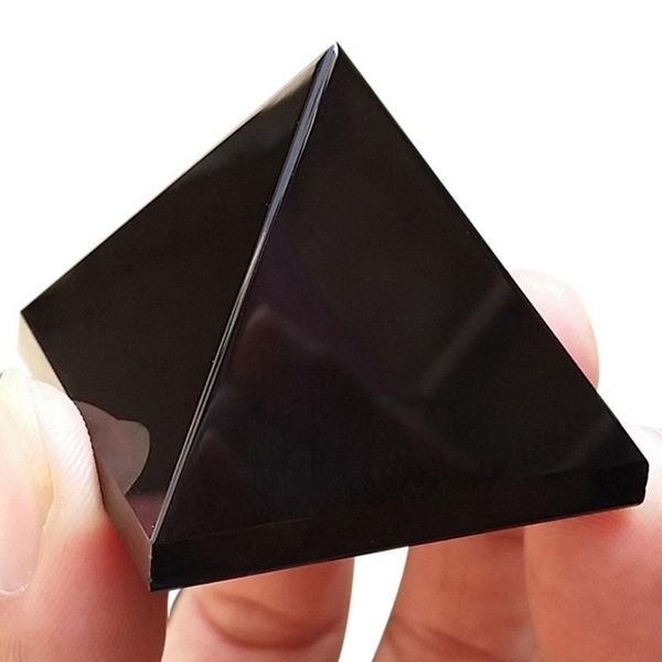 natural black obsidian quartz crystal gift home decor pyramid healing crafts drop decorative objects & figurines
natural black obsidian quartz crystal gift home decor pyramid healing crafts drop decorative objects & figurines