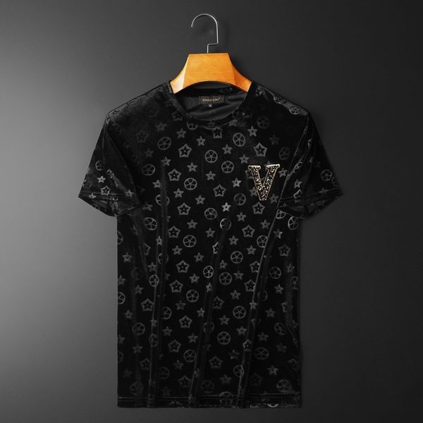 fashion t shirts 2021 summer men's embossed sequin round neck short sleeve high end brand half, White;black
fashion t shirts 2021 summer men's embossed sequin round neck short sleeve high end brand half, White;black
