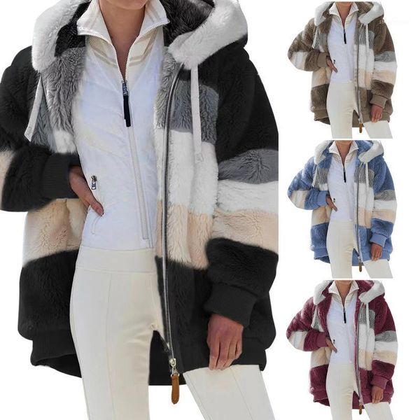 women's wool & blends y2k sweatshirts contrast color hooded coat long sleeve zip-up plush for spring autumn hoodies streetwear, Black
women's wool & blends y2k sweatshirts contrast color hooded coat long sleeve zip-up plush for spring autumn hoodies streetwear, Black