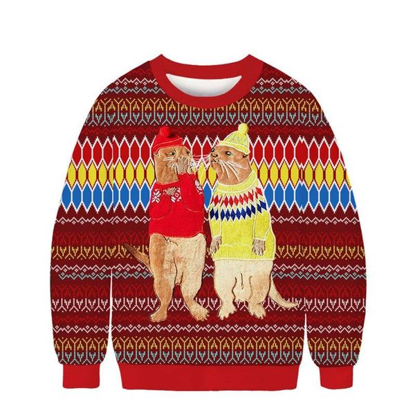 men's sweaters men women christmas cat crew neck sweater 3d funny printed autumn winter ugly sweatshirt couple xmas jumpers, White;black
men's sweaters men women christmas cat crew neck sweater 3d funny printed autumn winter ugly sweatshirt couple xmas jumpers, White;black