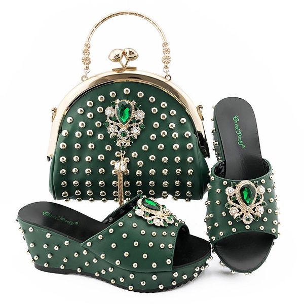 dress shoes arrivals african design and bag to match italian women with shining in rivets for wedding, Black
dress shoes arrivals african design and bag to match italian women with shining in rivets for wedding, Black