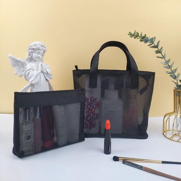 cosmetic bags & cases korean version of the large-capacity mesh wash bag hand travel storage to carry beach toilet makeupbag
cosmetic bags & cases korean version of the large-capacity mesh wash bag hand travel storage to carry beach toilet makeupbag