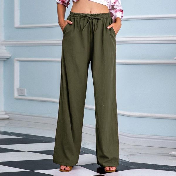women's pants & capris women causal straight drawstring lace up wide leg pant loose trousers long female plus size high waisted 2021, Black;white
women's pants & capris women causal straight drawstring lace up wide leg pant loose trousers long female plus size high waisted 2021, Black;white