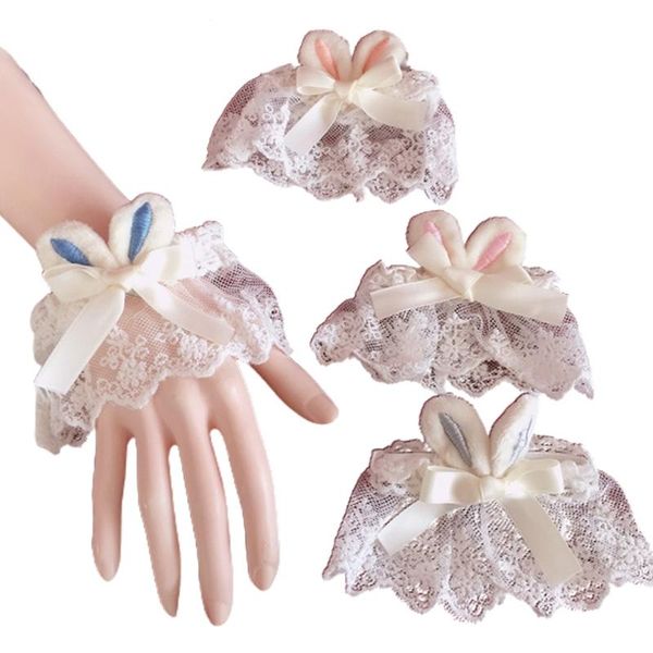 sweet lolita girl lace wrist cuffs cute plush ears bow cosplay hand sleeve five fingers gloves, Blue;gray
sweet lolita girl lace wrist cuffs cute plush ears bow cosplay hand sleeve five fingers gloves, Blue;gray